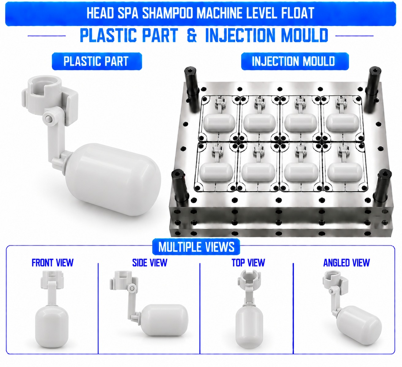 Head Spa Shampoo Machine Plastic Level Float Mould and Moulding Services